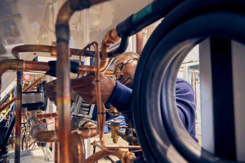 Commercial Photography: Copper Plumbing Repair