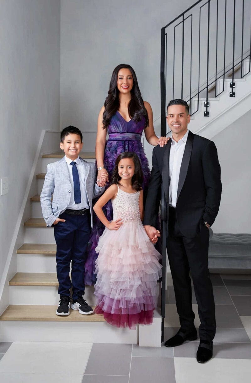 Family Masters Portraits: Family on Stairs