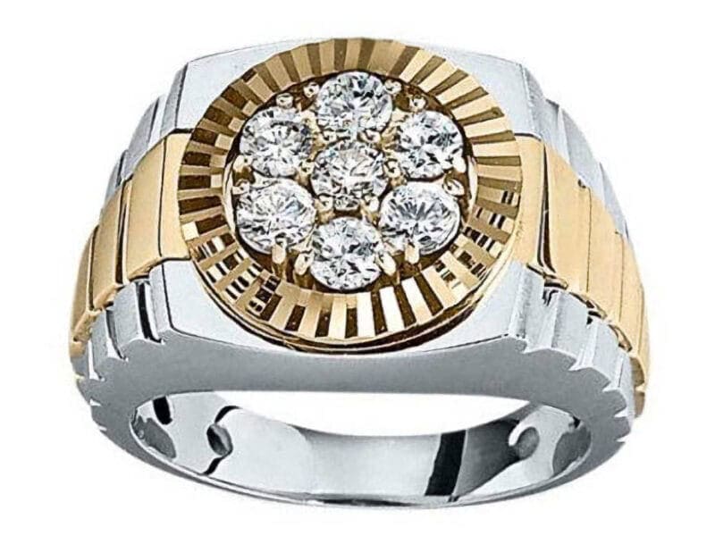 Product Photography: Men's 7-Diamond Ring