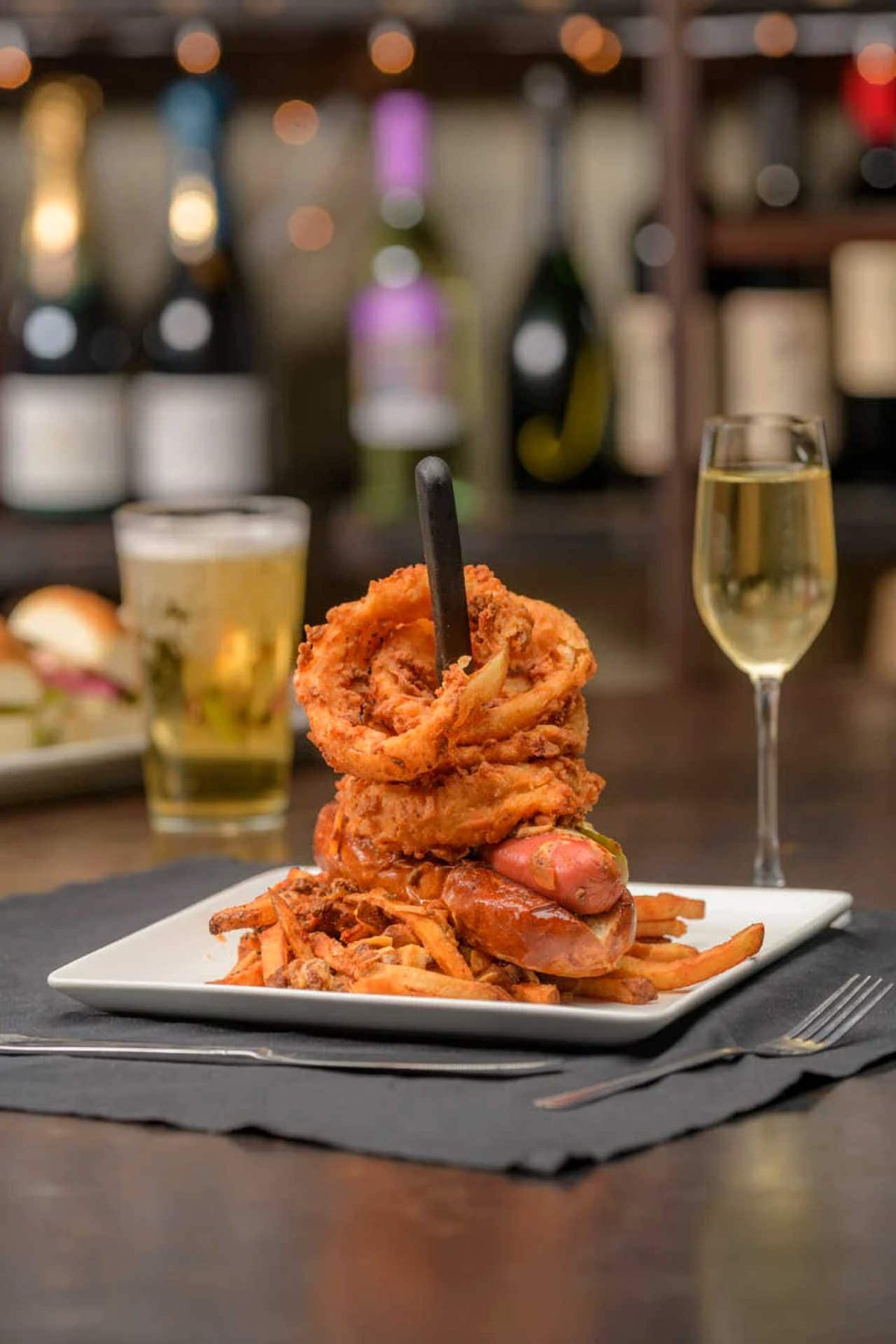 Idaho Food Photography: Hot Dog, Fries, Rings