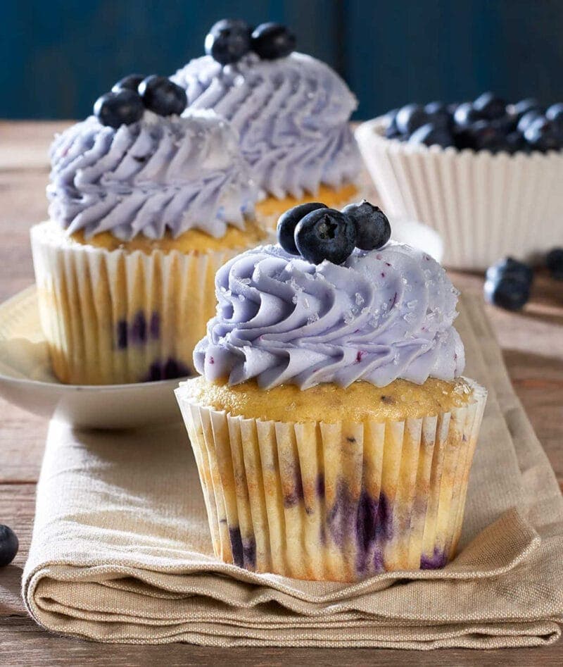 Food Photography: Fresh Blueberry Muffins