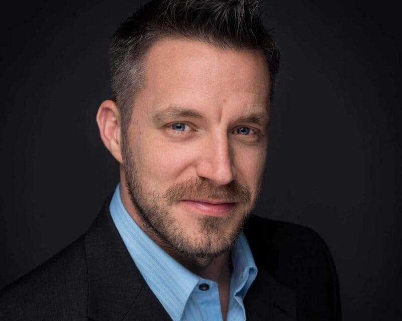 Headshots: Closeup Man with Blue Shirt
