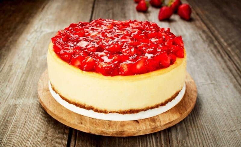 Idaho Food Photography: Fresh Strawberry Cheesecake