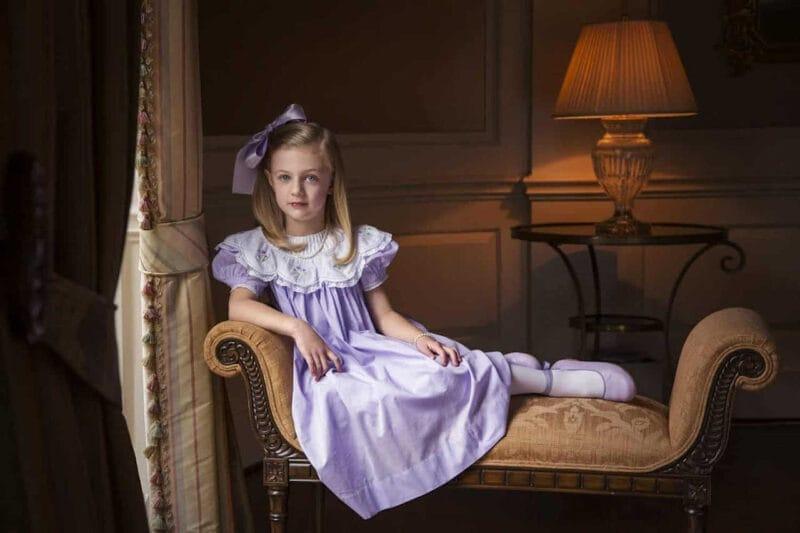 Master's Portrait Series: Girl in Victorian Loveseat