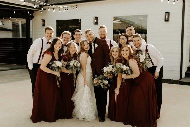 Weddings: Wedding Party Informal Pose