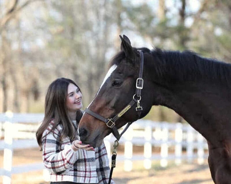 Equestrian: Girl with Horse Portrait