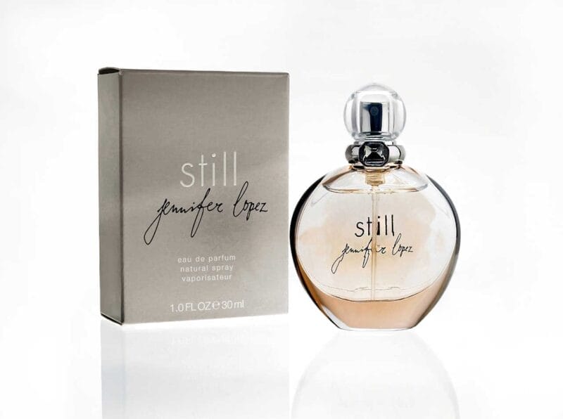 Idaho Advertising Photography: Perfume Bottle with Box