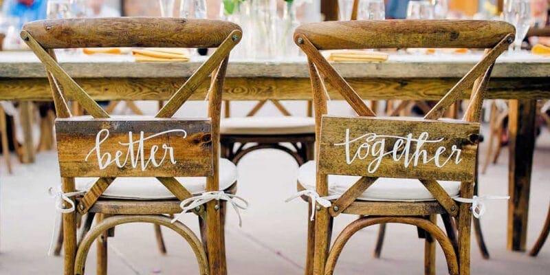 Weddings: Bride and Groom Chairs