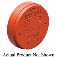 Vic Style Cap Victaulic® F060060P00 60 Series Cap, 6 in Nominal, Grooved End Style ...