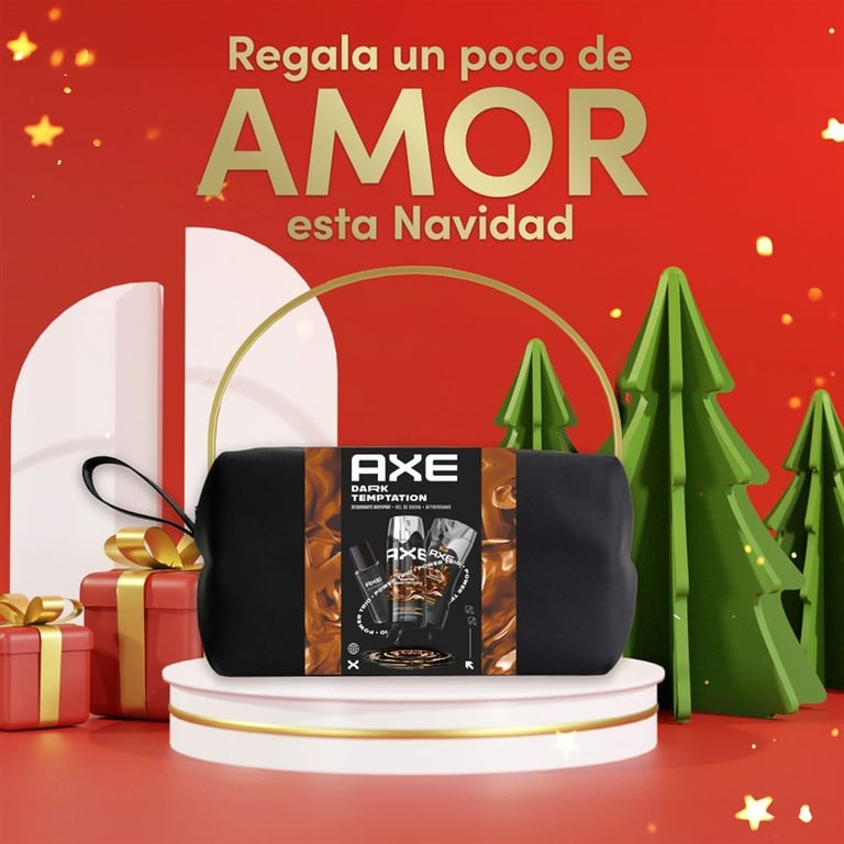 Dark Temptation Desodorante Set 3 Piezas de Axe