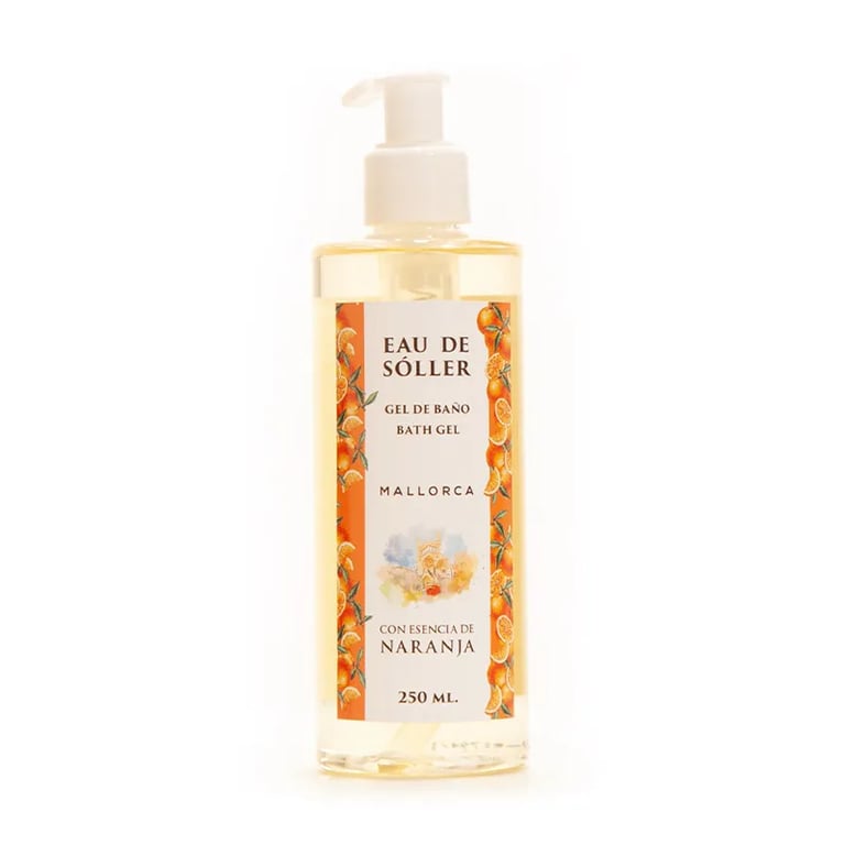 Eau De Sóller Gel Baño Esencia De Naranja