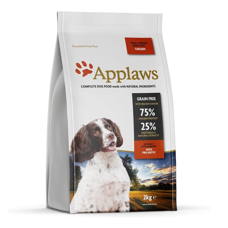 Applaws Dog Dry Adulto Raças Pequenas e Médias Frango