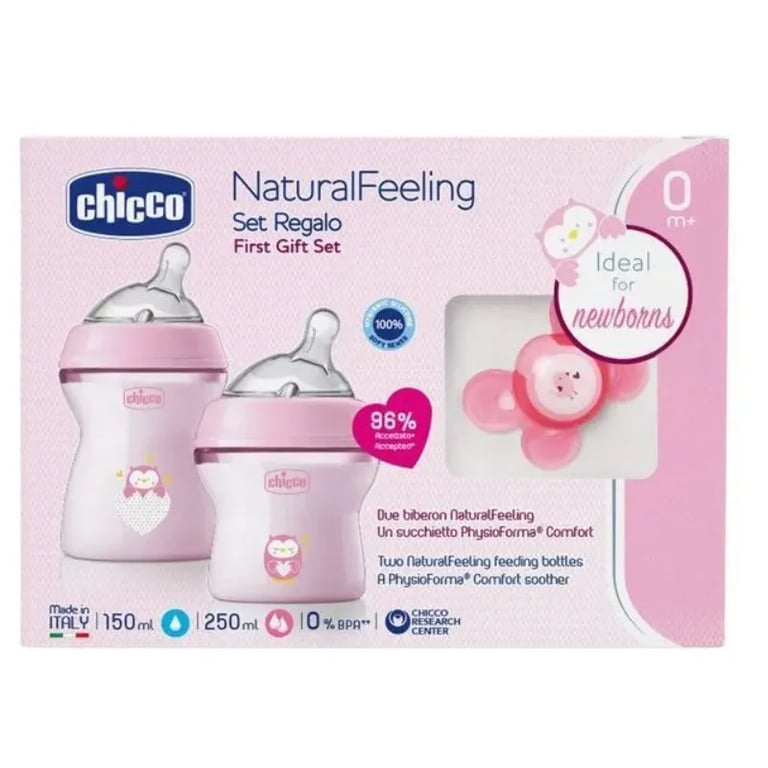 Set Regalo Natural Feeling Rosa 0M+