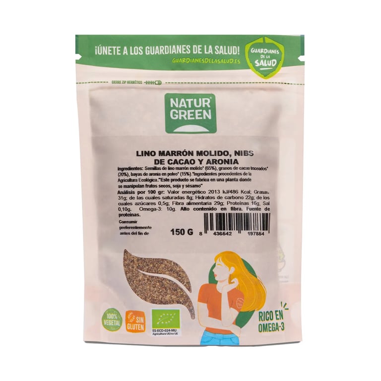 Semi Di Lino Nibs Di Cacao E Aronia Bio