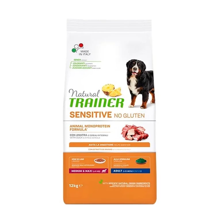 Natural Sensitive No Gluten Perro Adult Medium-Maxi Pato