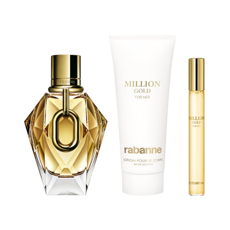 Million Gold For Her Set EDP 90 ml + EDP 10 ml + Body Lotion 100 ml de Rabanne