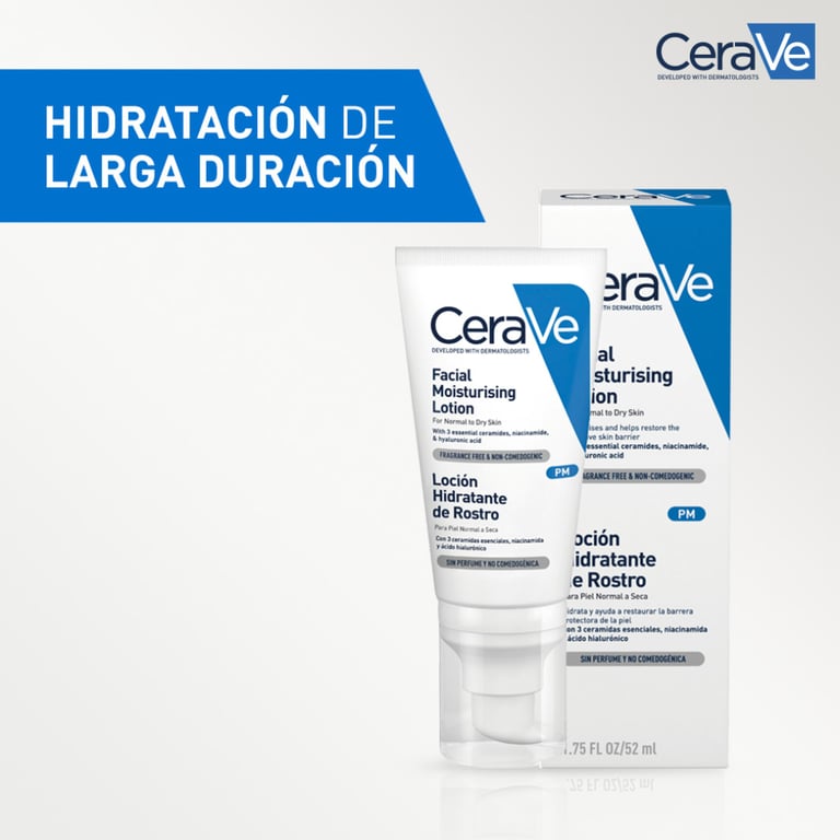 CERAVE LOÇÃO HIDRATANTE DE ROSTO 52ml