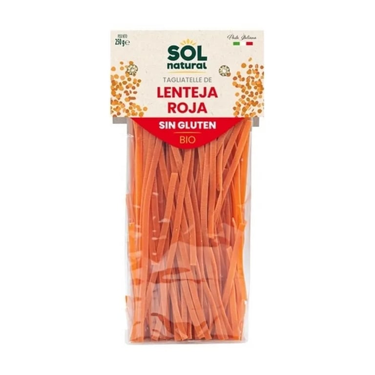 Tagliatelle De Lentille Rouge Sans Gluten Bio