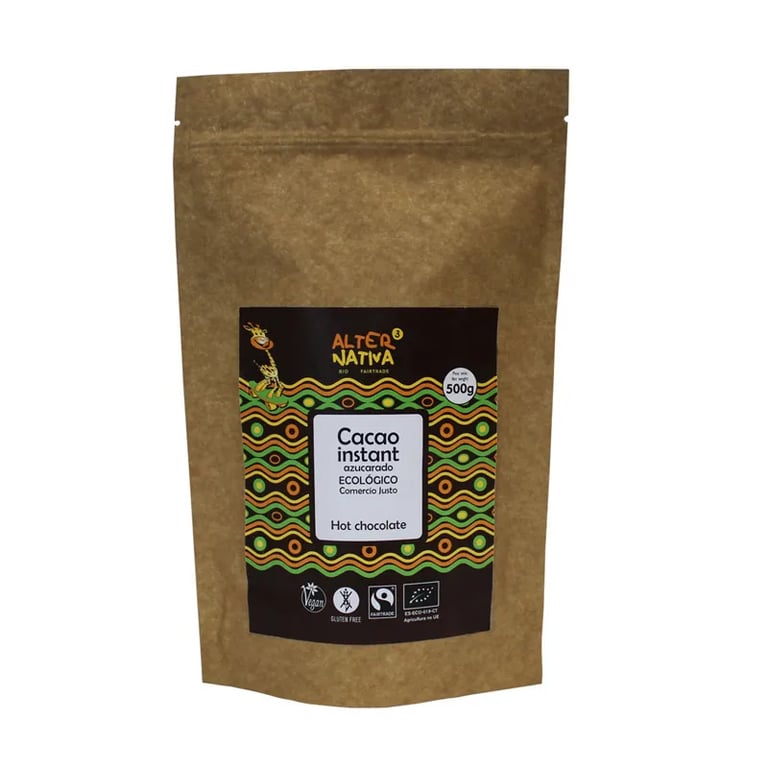 Cacao Istantaneo Zuccherato Biologico Commercio Equo