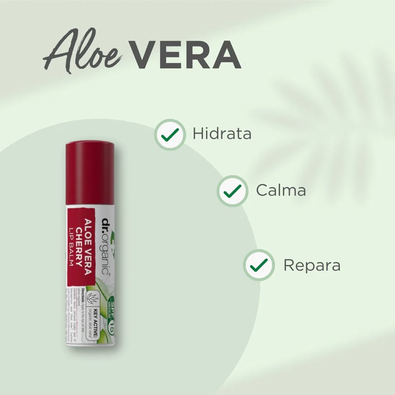 Bálsamo Labial de Aloe Vera y Cereza SPF15 - imagen 2 de 5