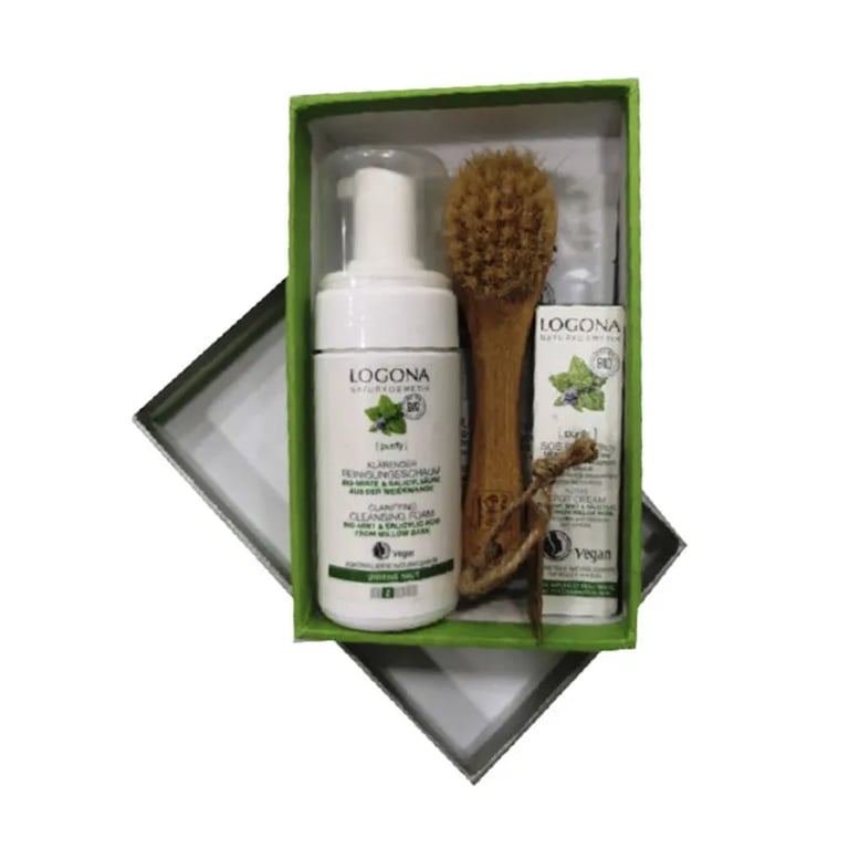 Caja Facial Purificante Menta Bio Lote 3 Piezas Espuma 100 ml