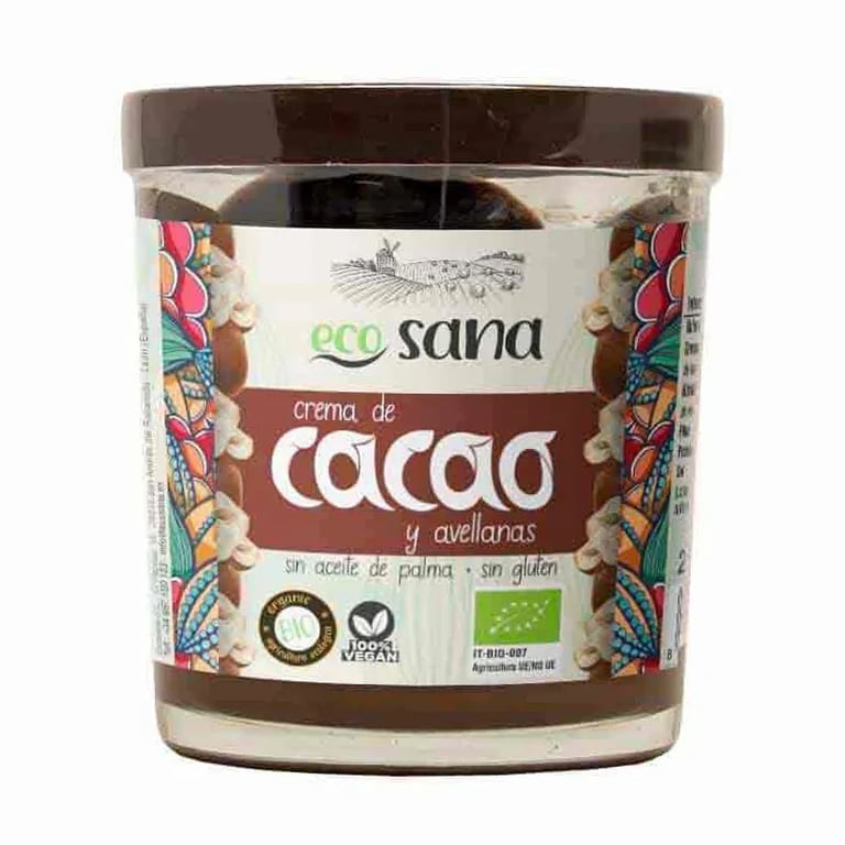 CREMA DE CACAO Y AVELLANAS BIO