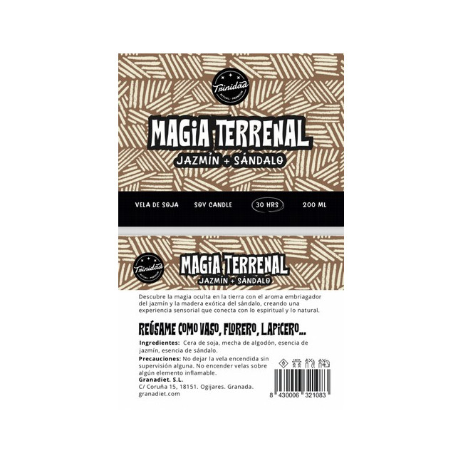 Vela Vaso Magia Terrenal - imagen 3 de 4