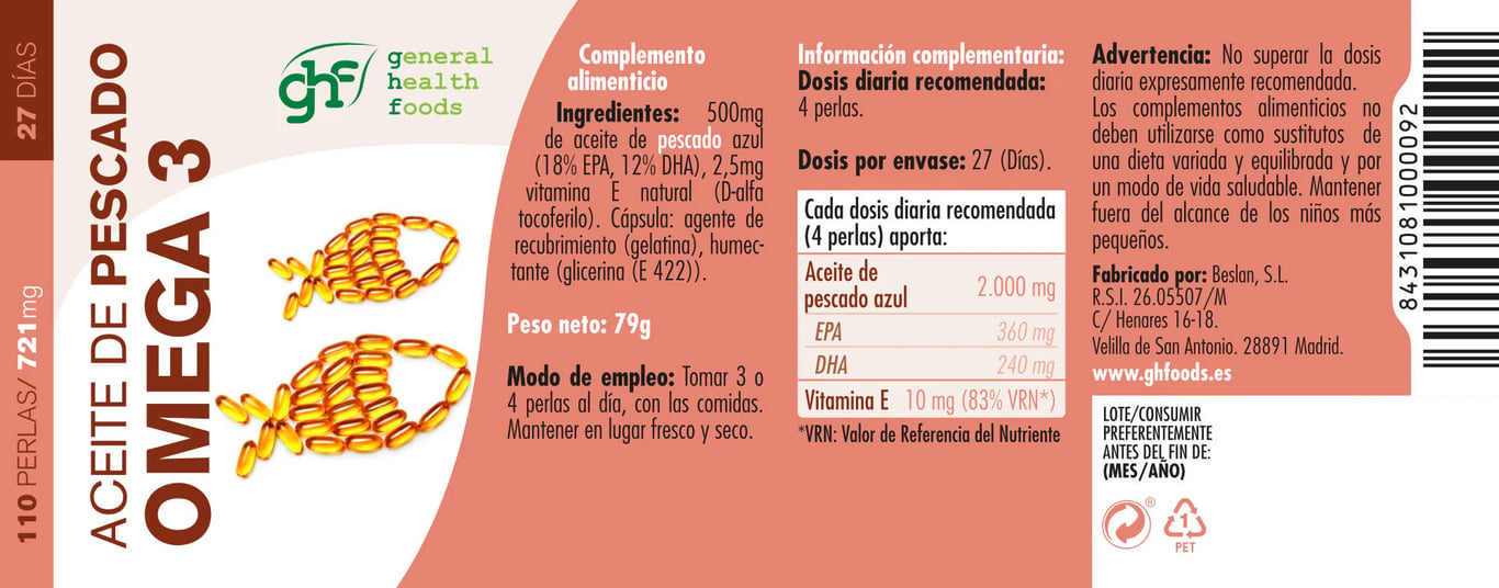 Omega-3 Fischöl 721 mg - imagen 4 de 4