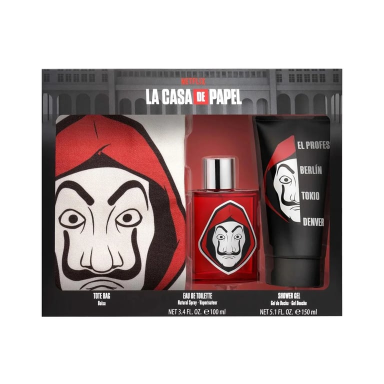La Casa De Papel EDT 100 ml + Shower Gel 150 ml + Sac