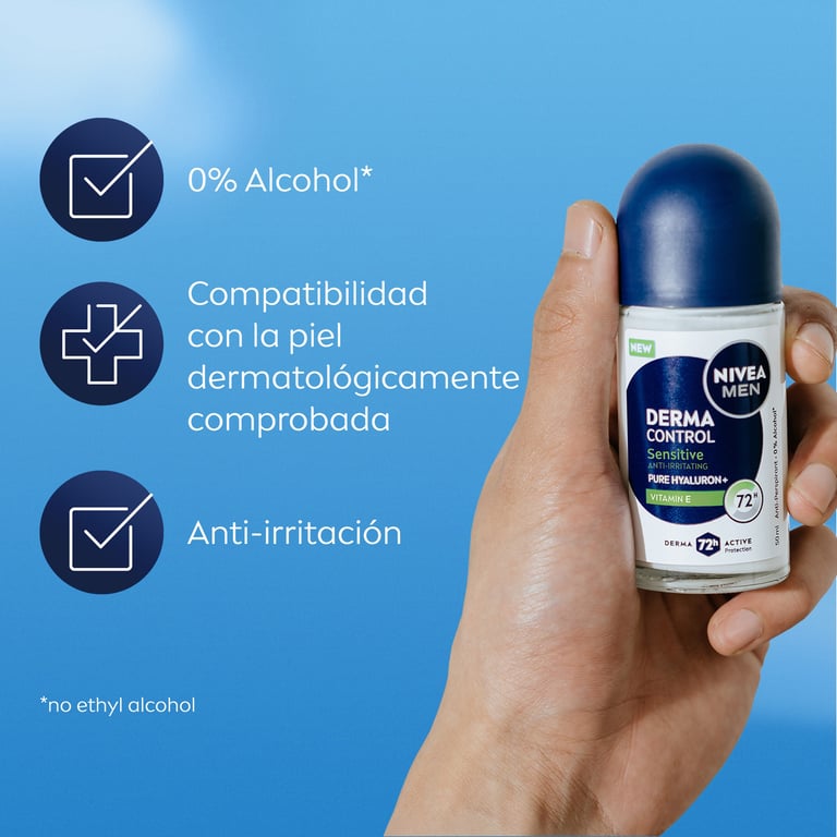 Derma Control Sensitive Déodorant Roll-On 50 ml de Nivea