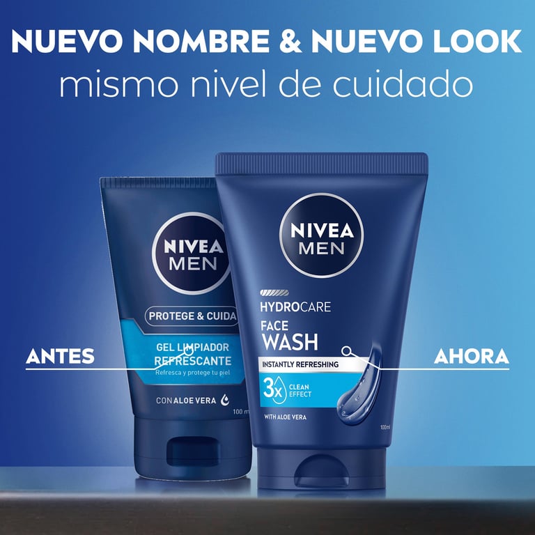 Men Gel Limpiador Facial Hydrocare 100 ml de Nivea