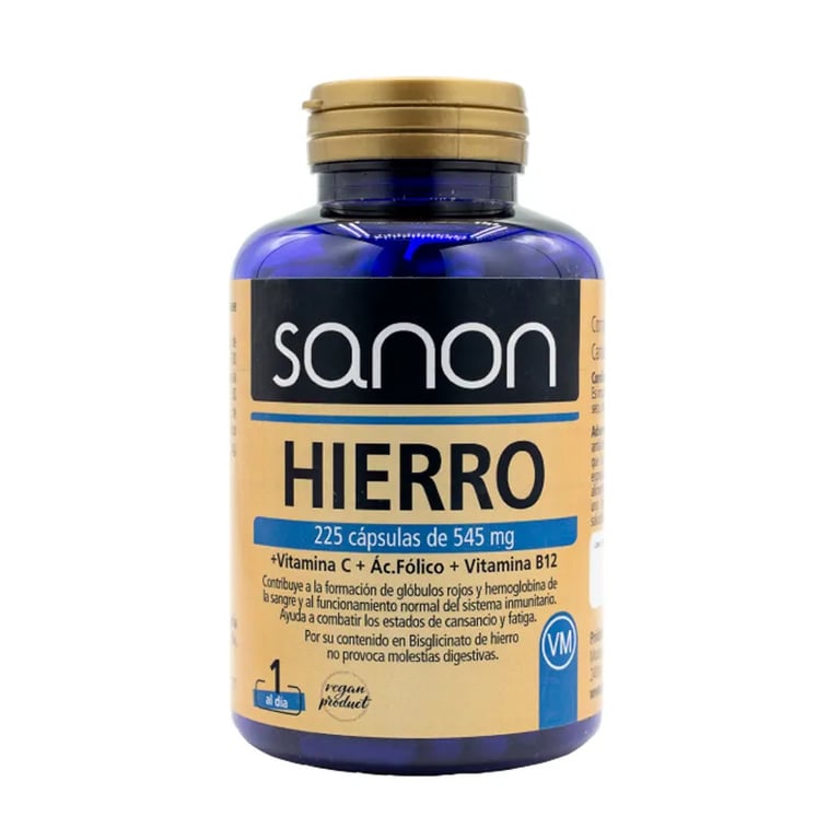 Sanon Ferro + Vitamina C + Ácido Fólico + Vitamina B12