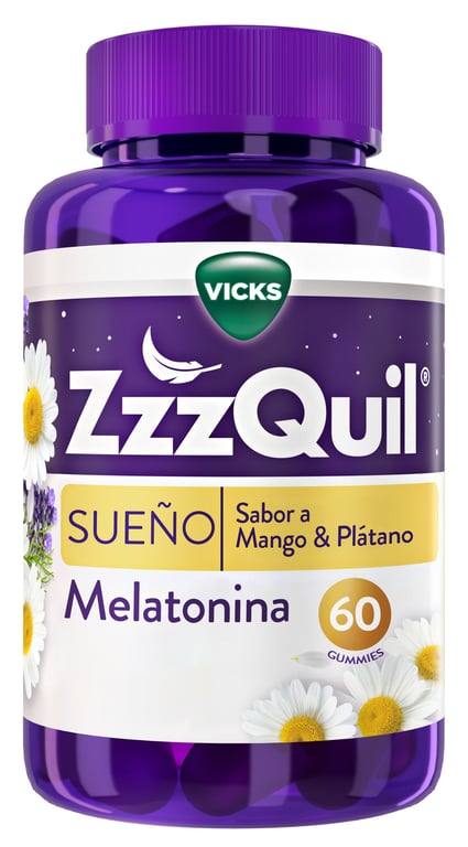 Natura Melatonina Gominolas Sabor Mango Plátano 60 Uds de Zzzquil