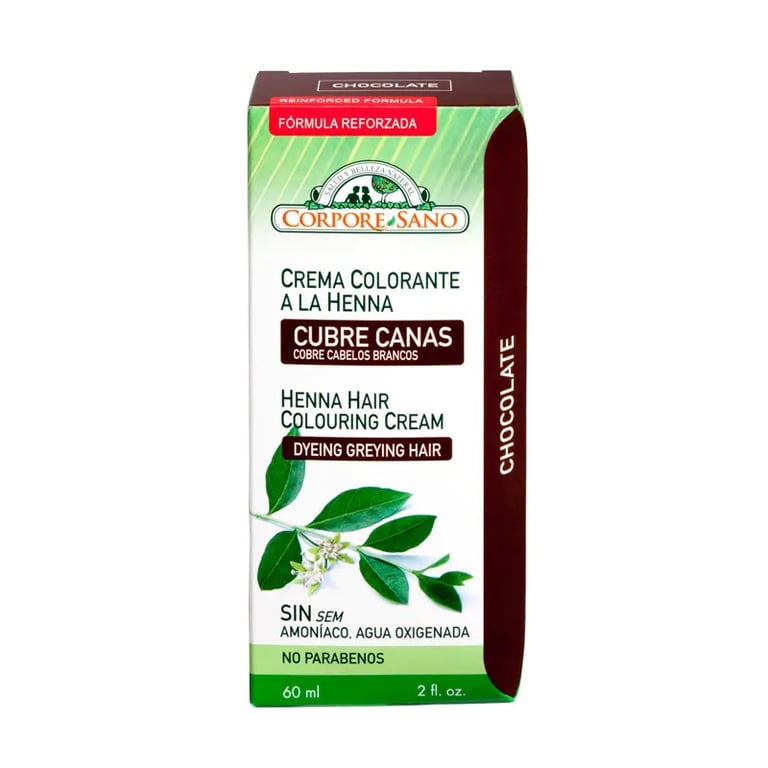 Halb-Permanente Henna-Farbcreme Schokolade
