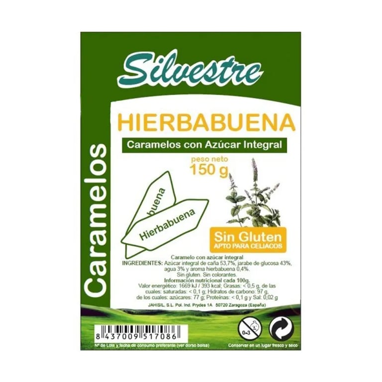 Caramelle Integrali Menta Piperita Senza Glutine