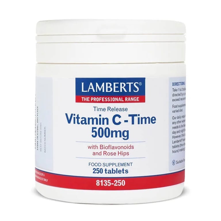 VITAMINE C 500 mg AUX BIOFLAVONOÏDES (LIBÉRATION PROLONGÉE)