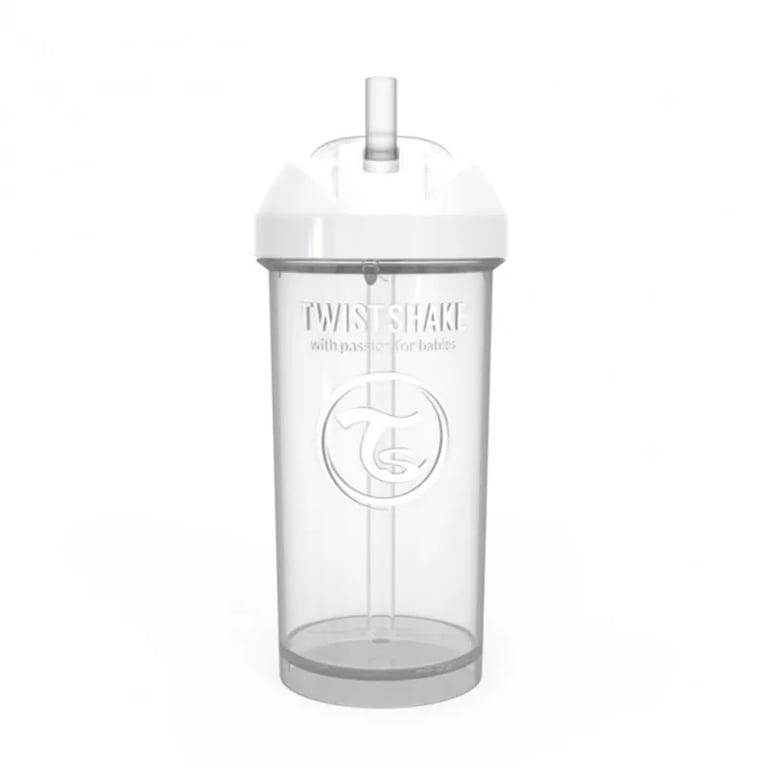 Beker met rietje STRAW CUP 12+M WIT