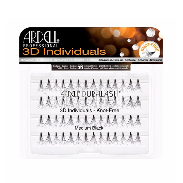 Faux Cils 3D Individuels #Medium Black