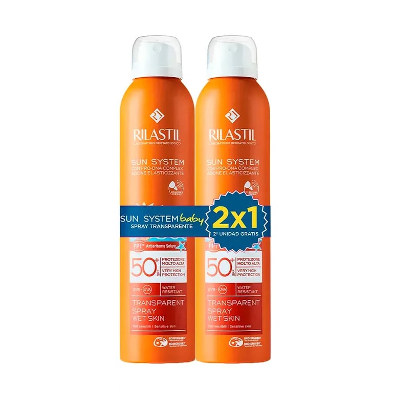 Sun System 50+ Baby Spray Transparente Duplo