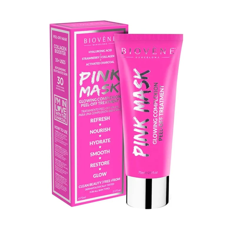 Pink Mask Peel-Off Facial