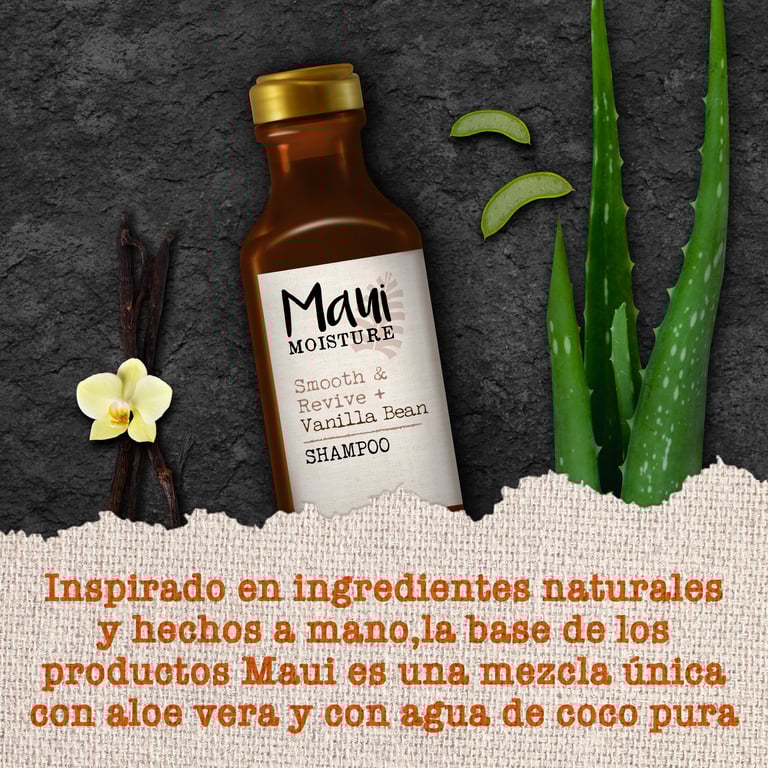 Vanilla Bean Smooth Frizzy Hair Shampoo 385 ml von Maui