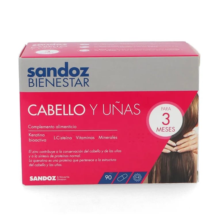SANDOZ BIENESTAR CABELLO Y UÑAS PACK 3 MESES