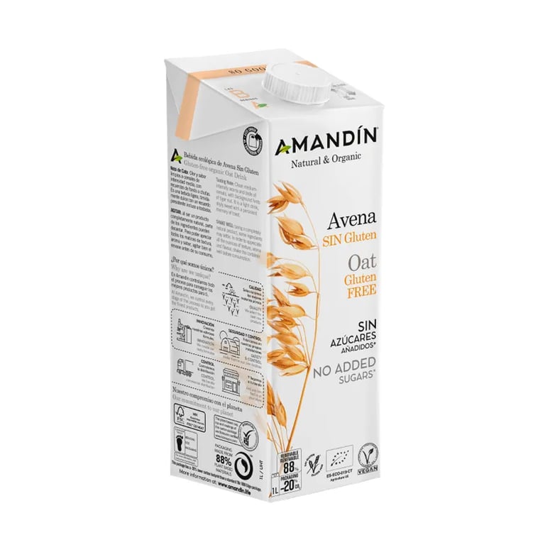 Bebida De Avena Sin Gluten Ecológica