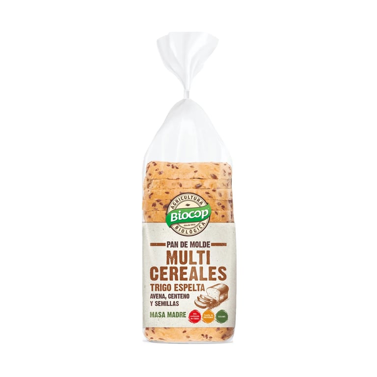 Pain de mie multi-céréales blé épeautre avec graines bio