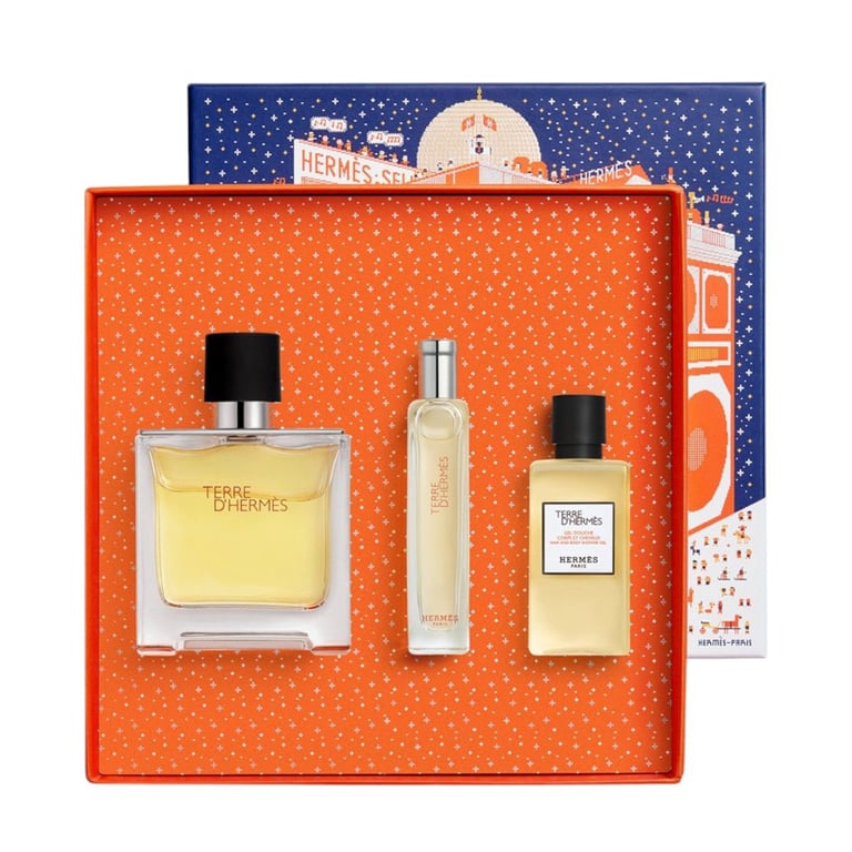 Terre D'Hermes Set EDP 75 ml + EDP 15 ml + Gel Ducha 40 ml de Hermès