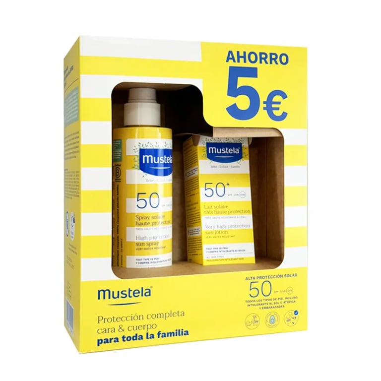 Pack Solar Spray Bebés SPF50 200 ml + Crema Facial SPF50+ 40 ml