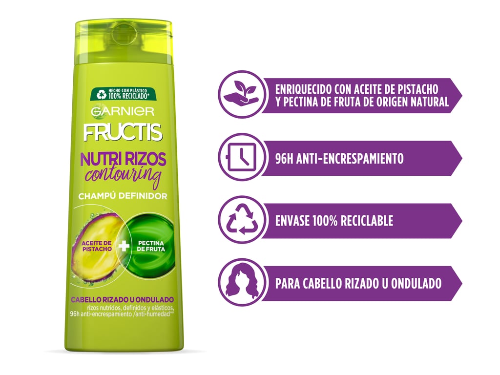 Fructis Hidra Rizos Champú 360 ml de Garnier