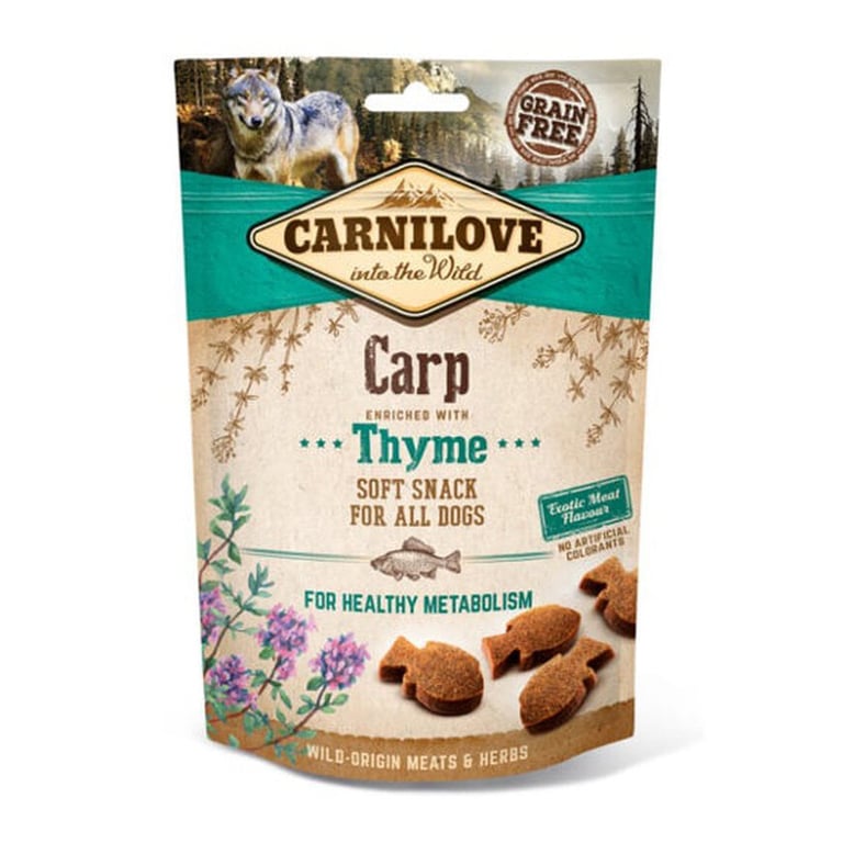 Carnilove Canine Snack Semi Humide Carpe Thym