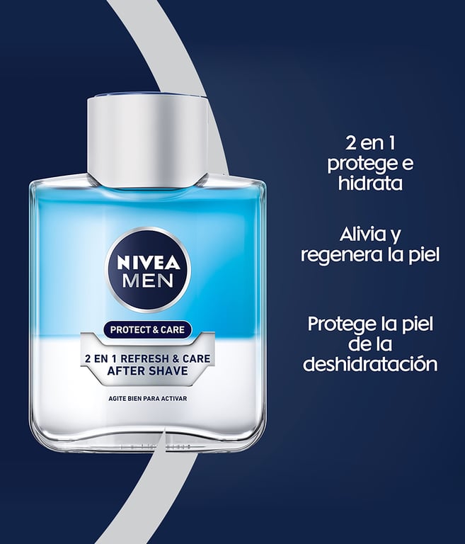 Protege Cuida After Shave 2 En 1 Refresca Hidrata 100 ml de Nivea