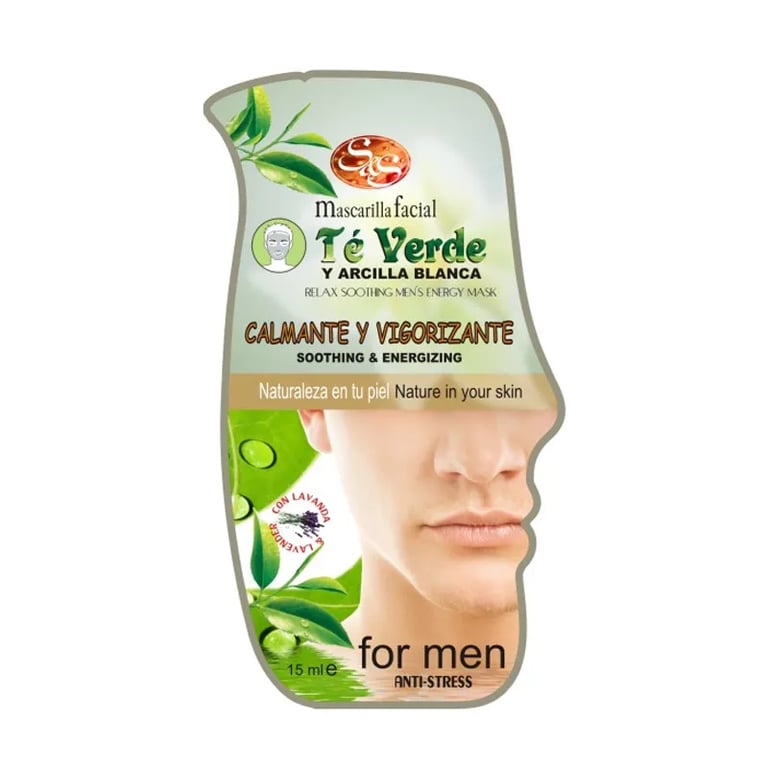 Masque Visage Pour Hommes Thé Vert Et Argile